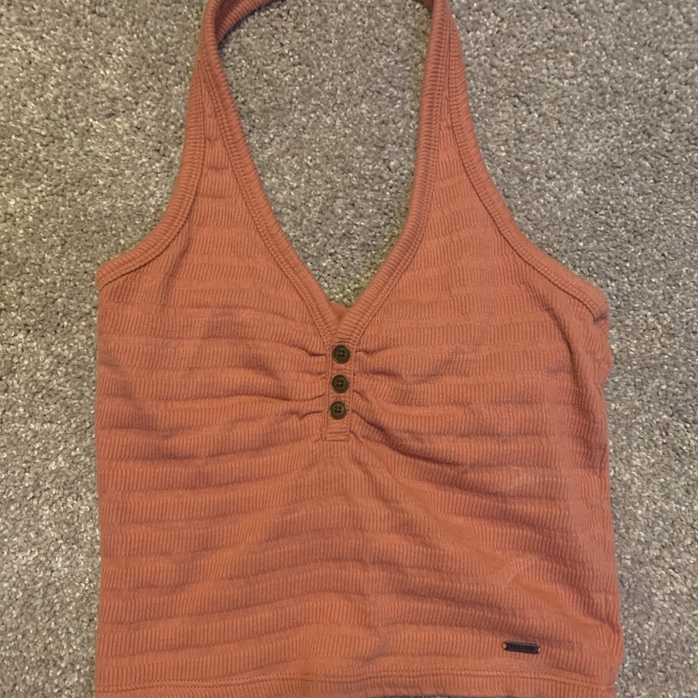 Pink halter top